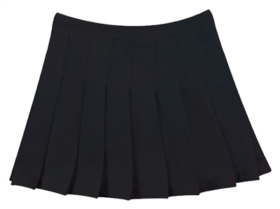 In-Stock Pleated Skirt - Black